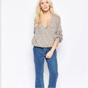 Free People Karina Faux Wrap Sweater XSmall